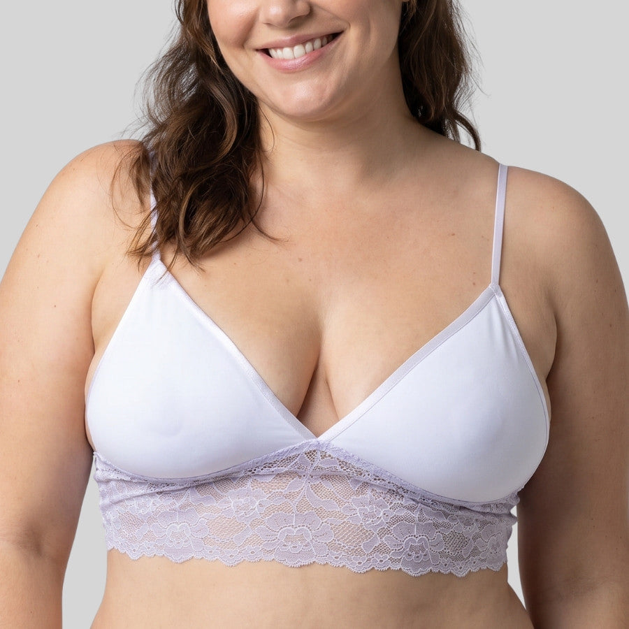 packx2 bralette encaje sin aro y relleno, crystal de dorina.