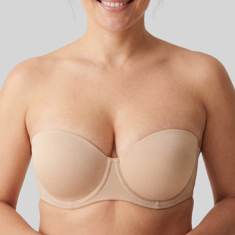 sujetador sin tirantes con relleno fino, michelle de dorina.