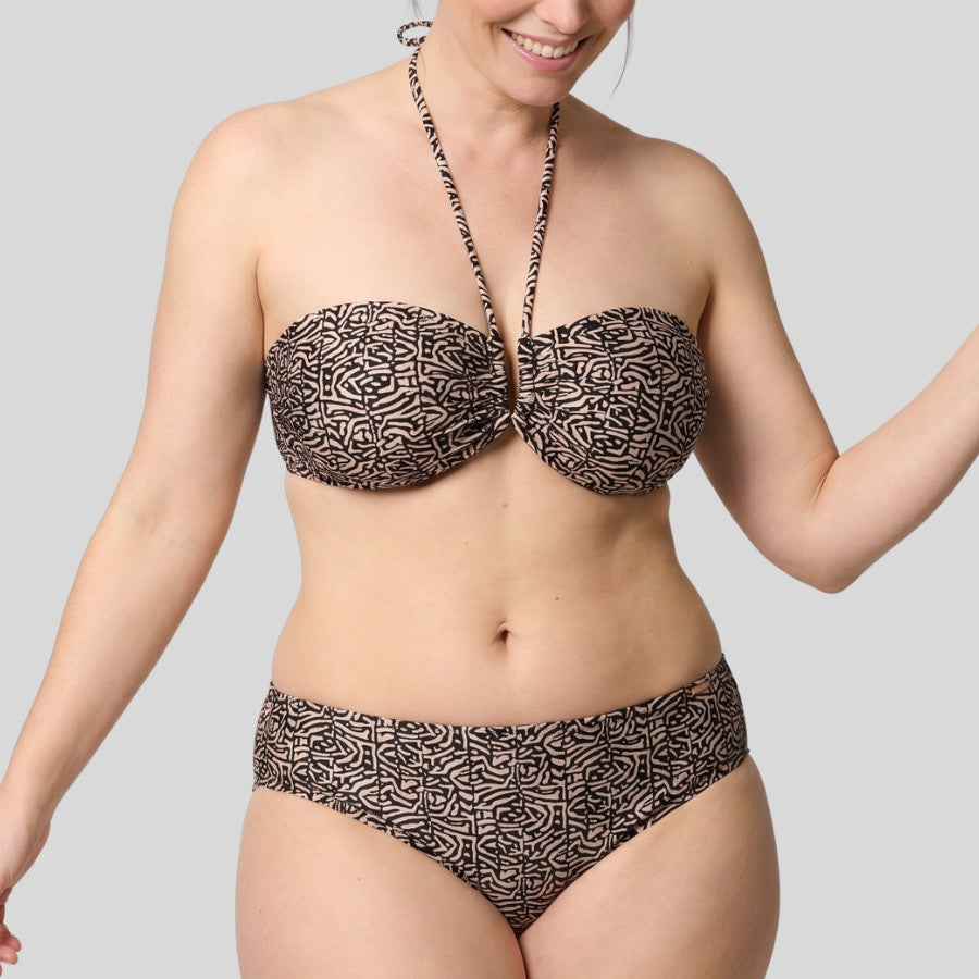 Conjunto bikini reductor bandeau copa d, coast de ysabel mora.