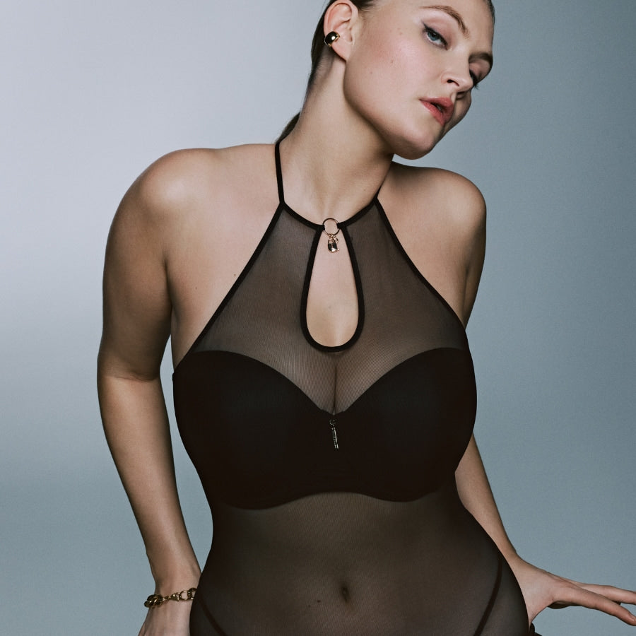 Body lencero transparente, sheary de primadonna twist.