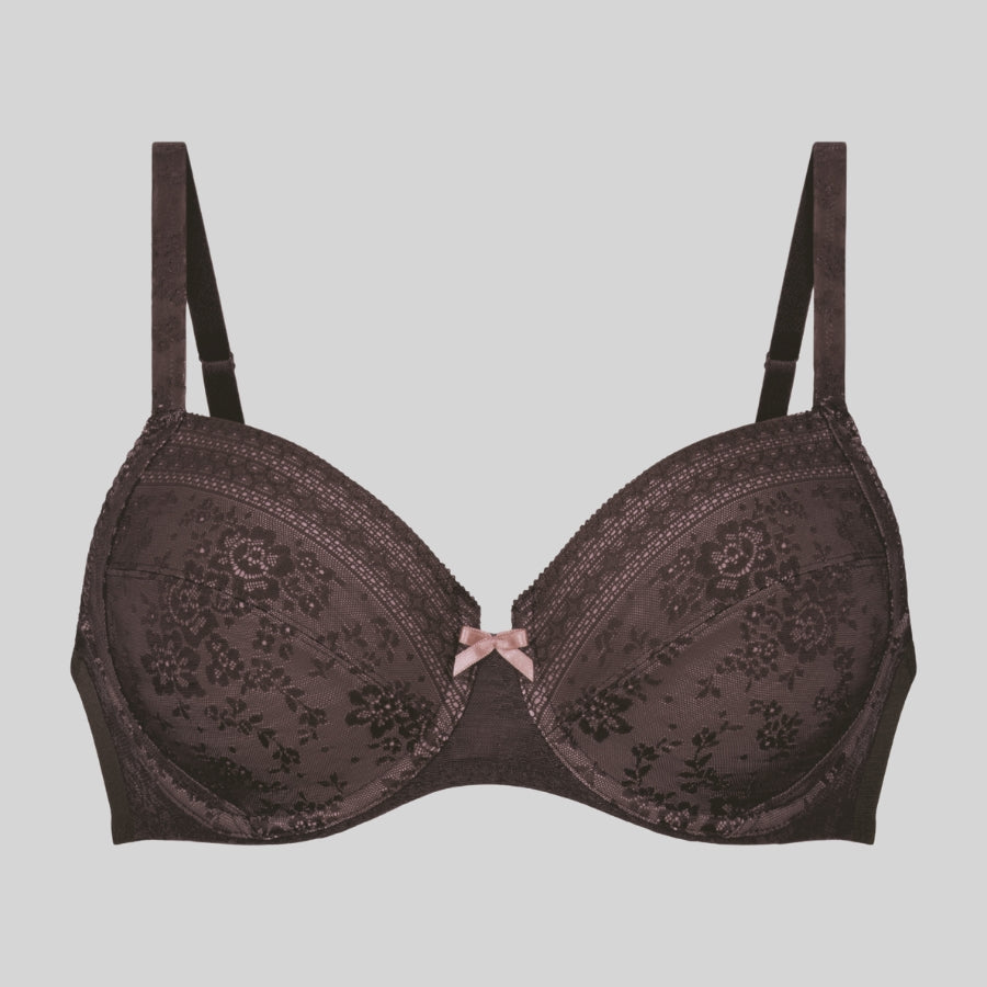 Sujetador reductor encaje con aros, fleur de rosa faia.
