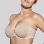 Sujetador sin tirantes, relleno push up, tania de selene.