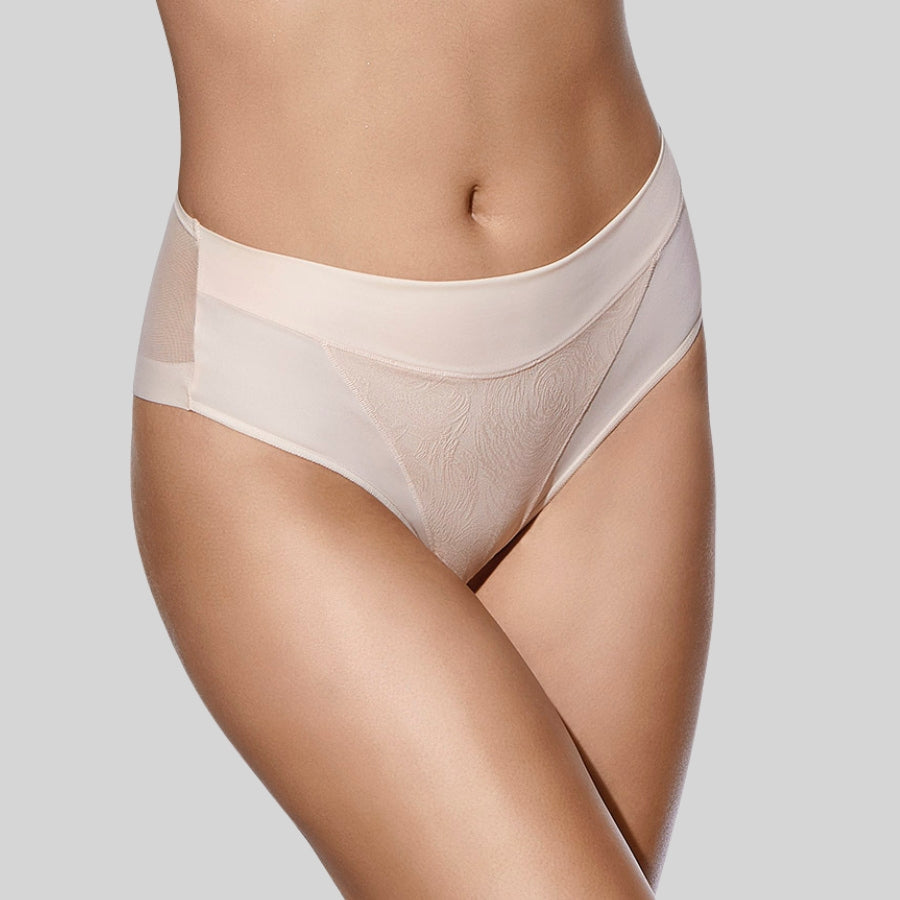 braga alta efecto vientre plano-tanga, violeta de selene.