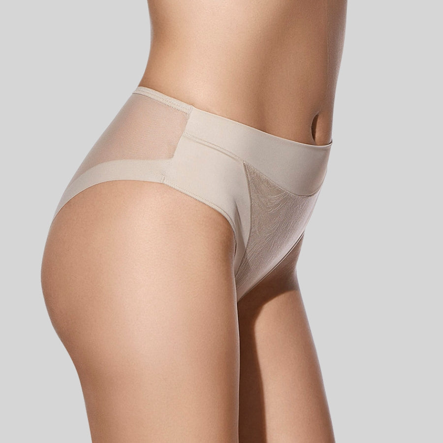 braga alta efecto vientre plano-tanga, violeta de selene.