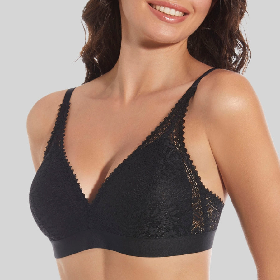sujetador bralette, sin aro y relleno fino, marcela de selene.