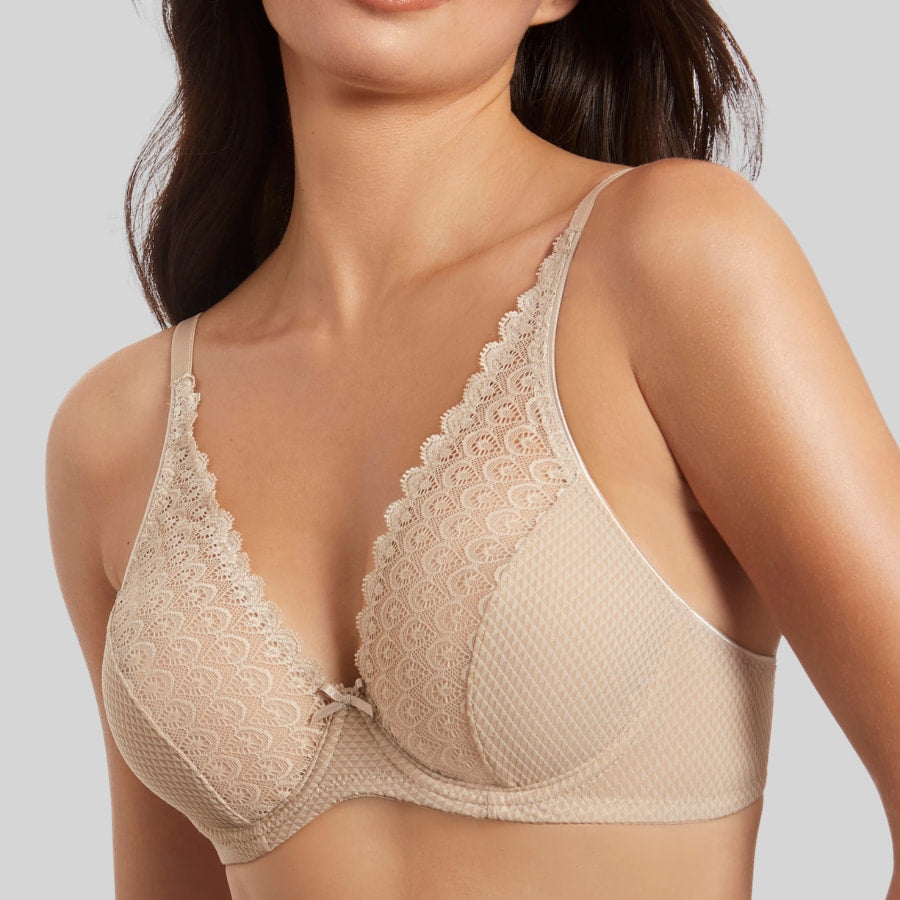 Sujetador estilo bralette super escotado, doris de selene.