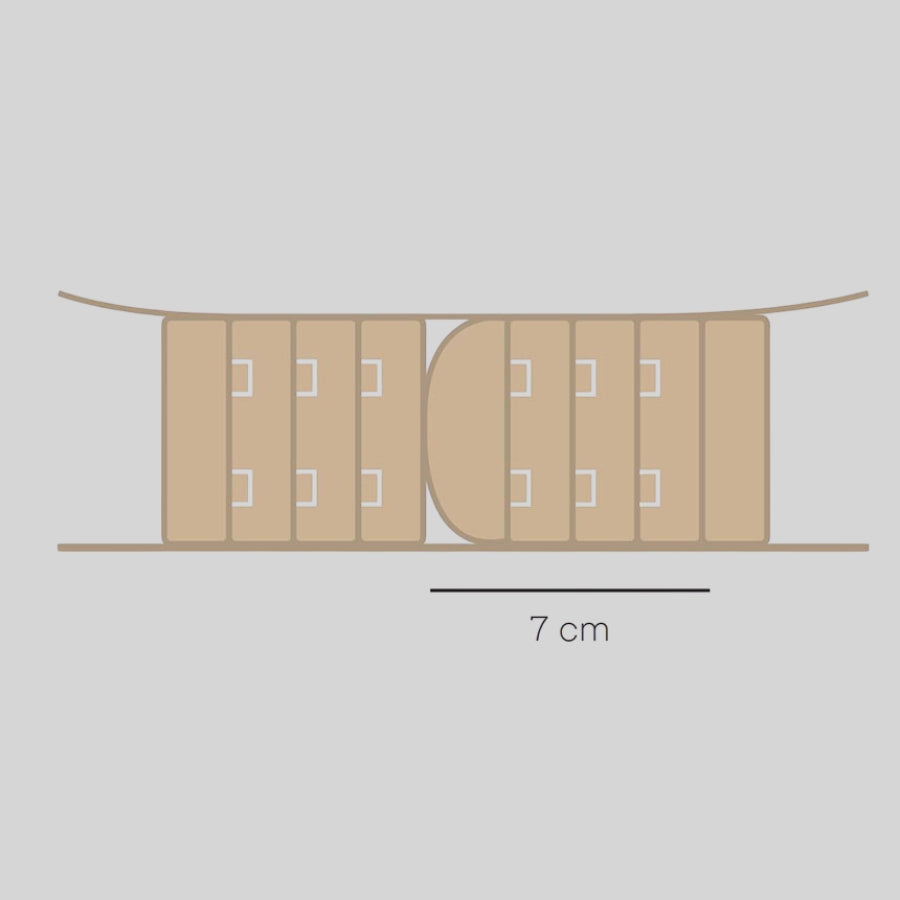 extensor de sujetador, dos corchetes ancho de selene.