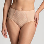 braguita de talle alto, estampado lunares, airita de anita.