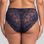 Dorina Elliana midi cut printed and lace briefs.