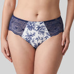 Dorina Elliana midi cut printed and lace briefs.