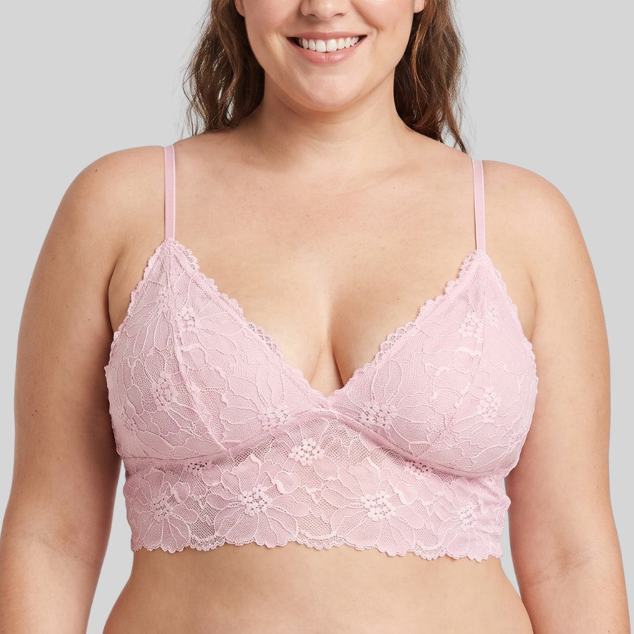 bralette de encaje sin aros y relleno fino, leah de dorina.