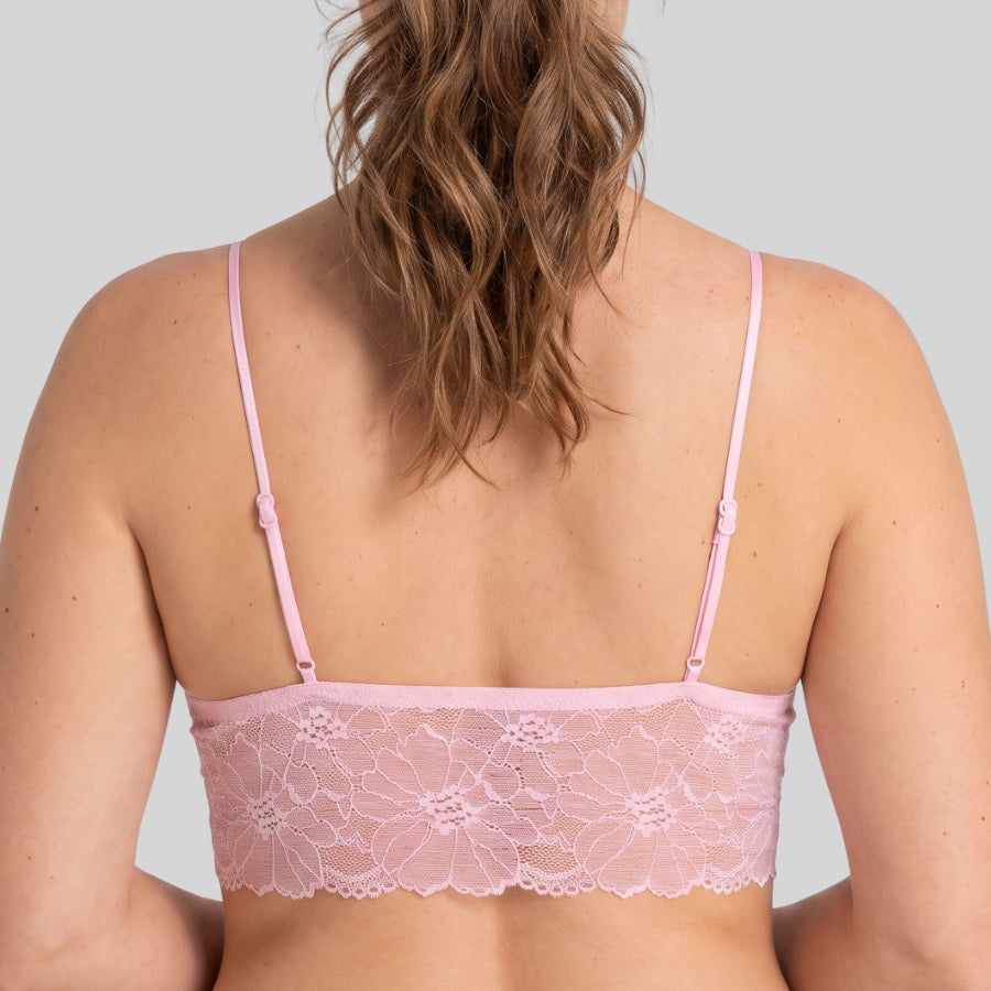 bralette de encaje sin aros y relleno fino, leah de dorina.