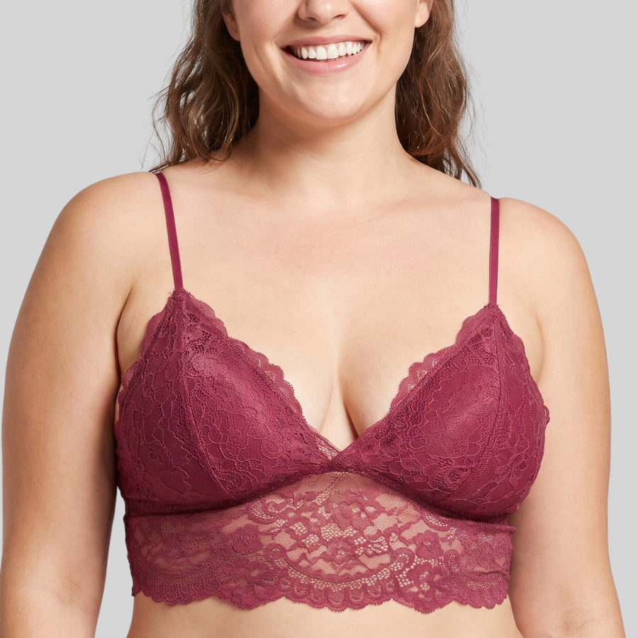 packx2 bralettes de encaje sin aros, thrive de dorina.