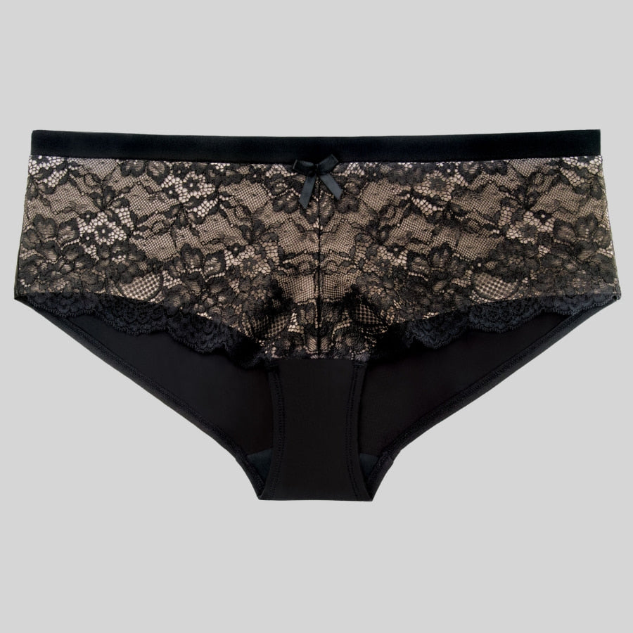 braguitas corte shorty de encaje, phoebe de dorina.