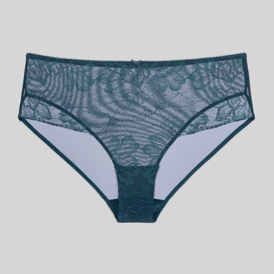 Braguitas de talle alto en encaje, perfect lace de dorina.