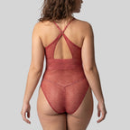 body super escotado de encaje sin aros, dune de dorina.