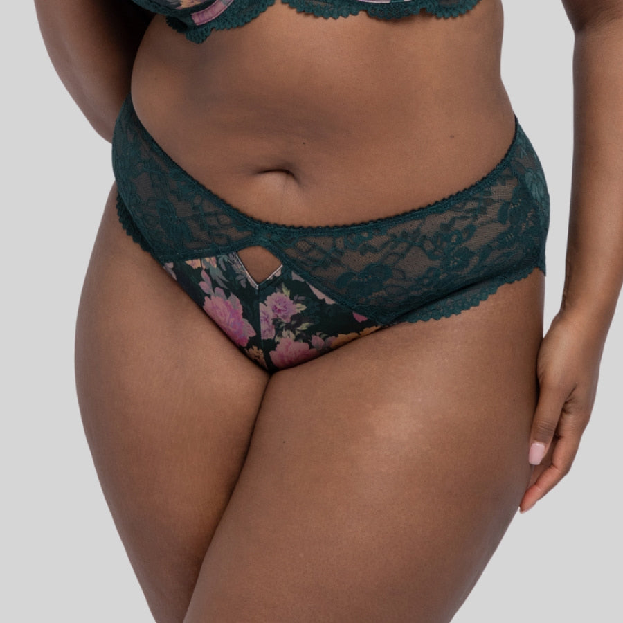 Braguitas corte midi encaje floral, anahi-floral de dorina.