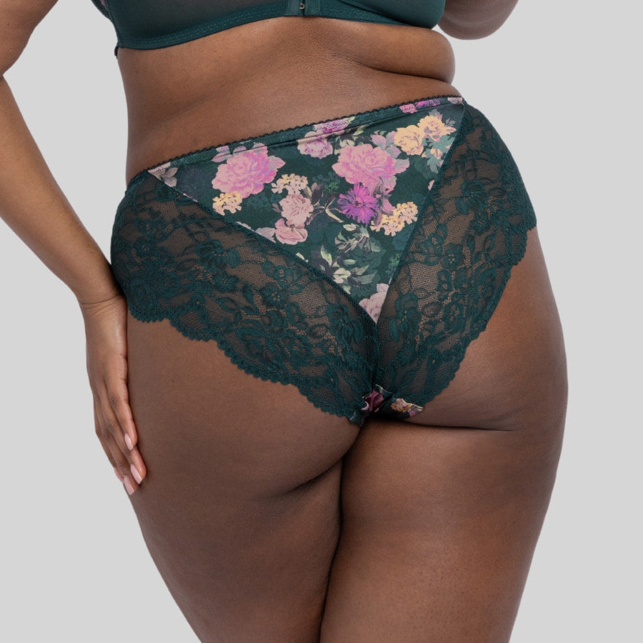 Braguitas corte midi encaje floral, anahi-floral de dorina.