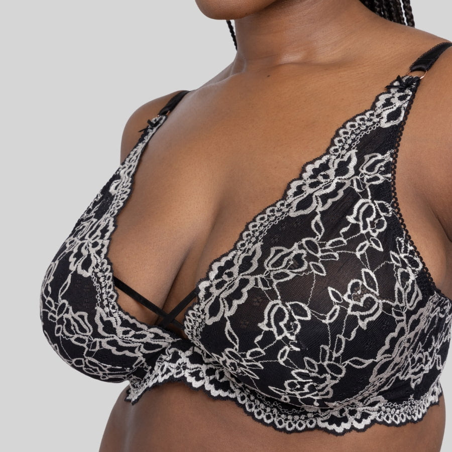 Bralette super escotado con relleno, xanthia de dorina.