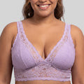 packx2 bralettes de encaje y sin aros, lana de dorina.