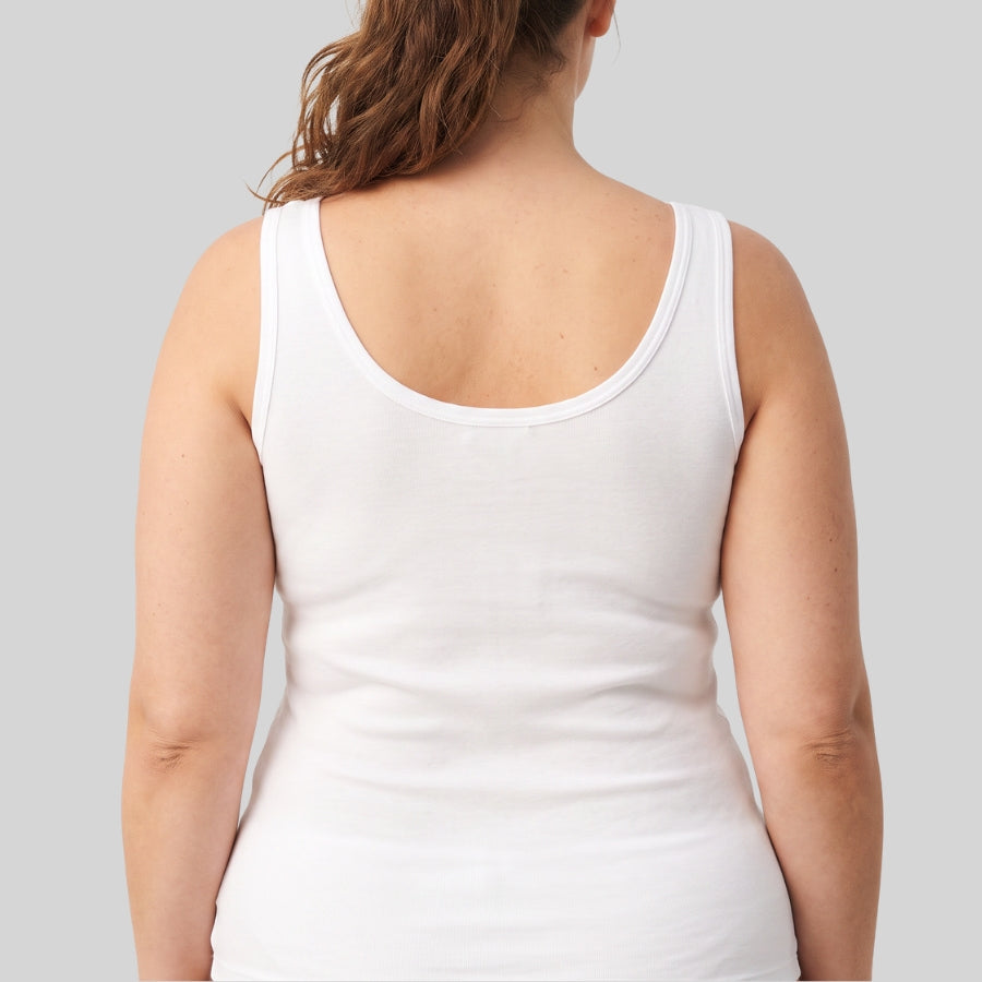 camiseta interior con tirante ancho algodón de ysabel mora.