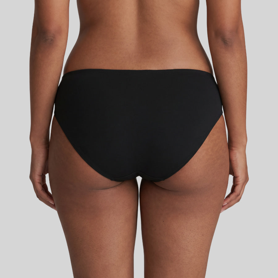 braga bikini de talle alto básica negra de rosa faia.