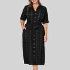 Vestido camisero corte midi, promise.