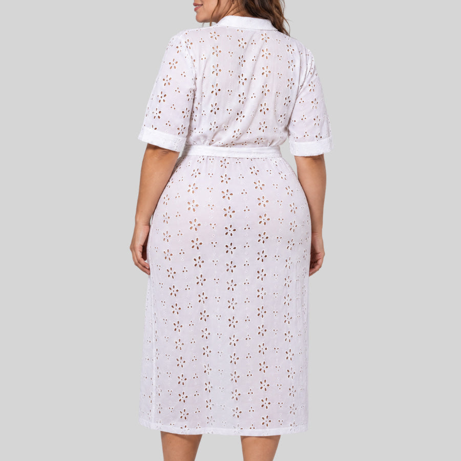 Vestido camisero corte midi, promise.