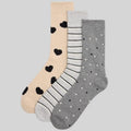Packx3 Calcetines térmicos estampados de ysabel mora.