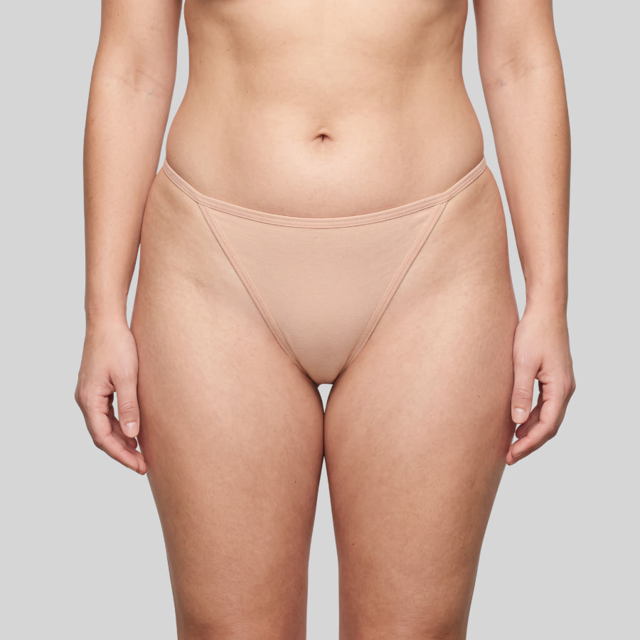 Braguita de corte mini tanga de algodón suave de ysabel mora.
