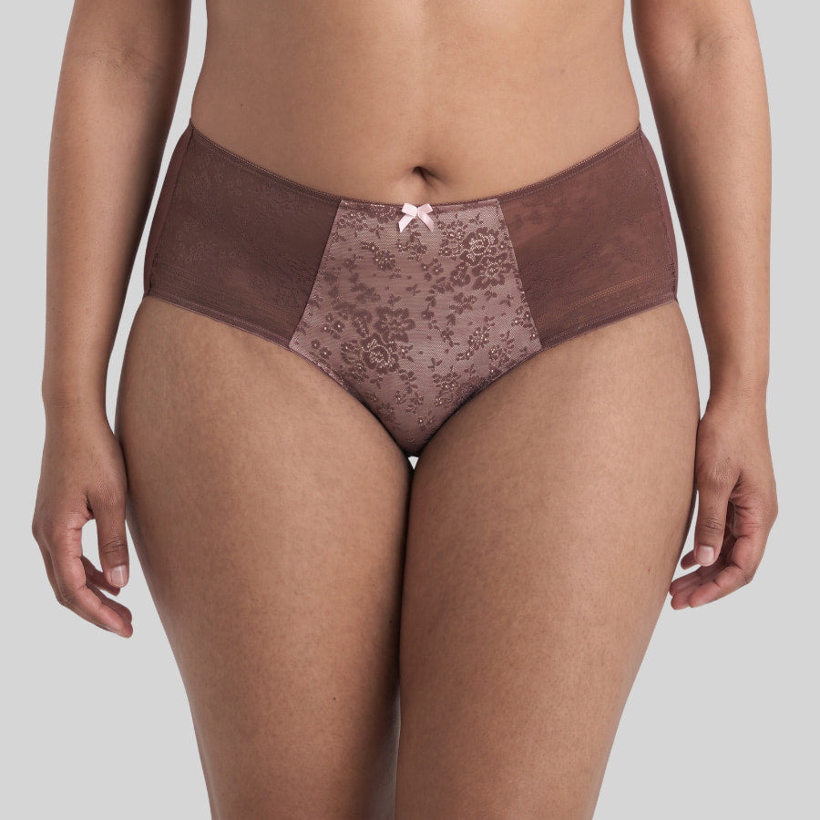 braguitas talle alto de encaje, fleur de rosa faia.
