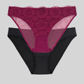 packx2 braguitas corte midi encaje, abigail de dorina.