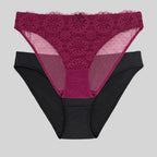 packx2 braguitas corte midi encaje, abigail de dorina.