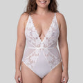 body super escotado encaje, sin aros, lilias, dorina.