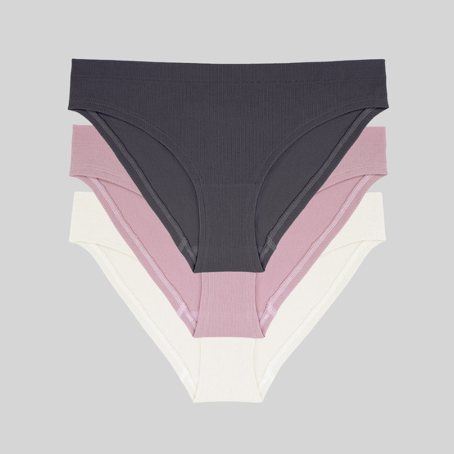 packx3 braguitas corte midi seamless, flo de dorina.