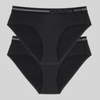 Pack of 2 Dorina microfiber period panties.