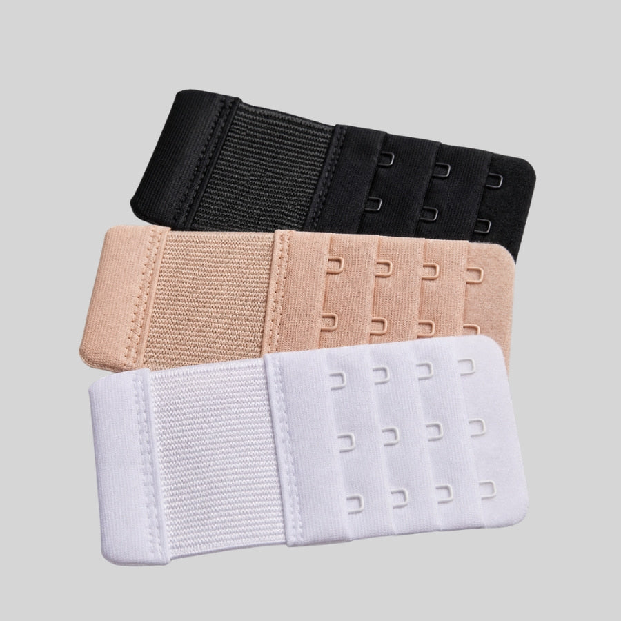 Packx3 extensores de sujetador, tres corchetes ancho, ysabel mora.